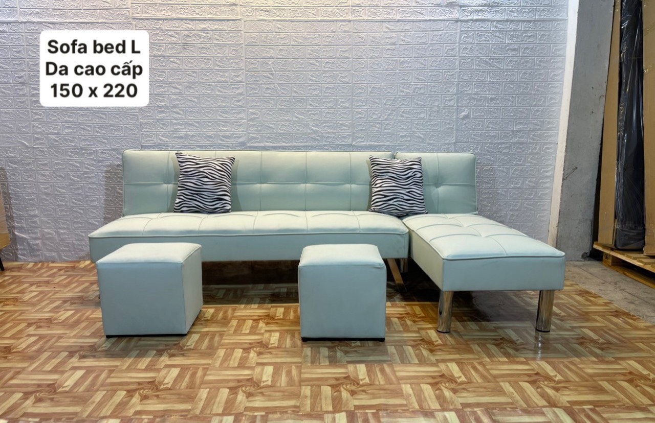 Hình ảnh Bộ sofa bed góc L tiện lợi Tundo giá rẻ cho chung cư, căn hộ mini