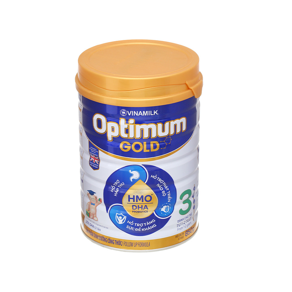 SỮA BỘT OPTIMUM GOLD 3 850G (CHO TRẺ TỪ 1 - 2 TUỔI)