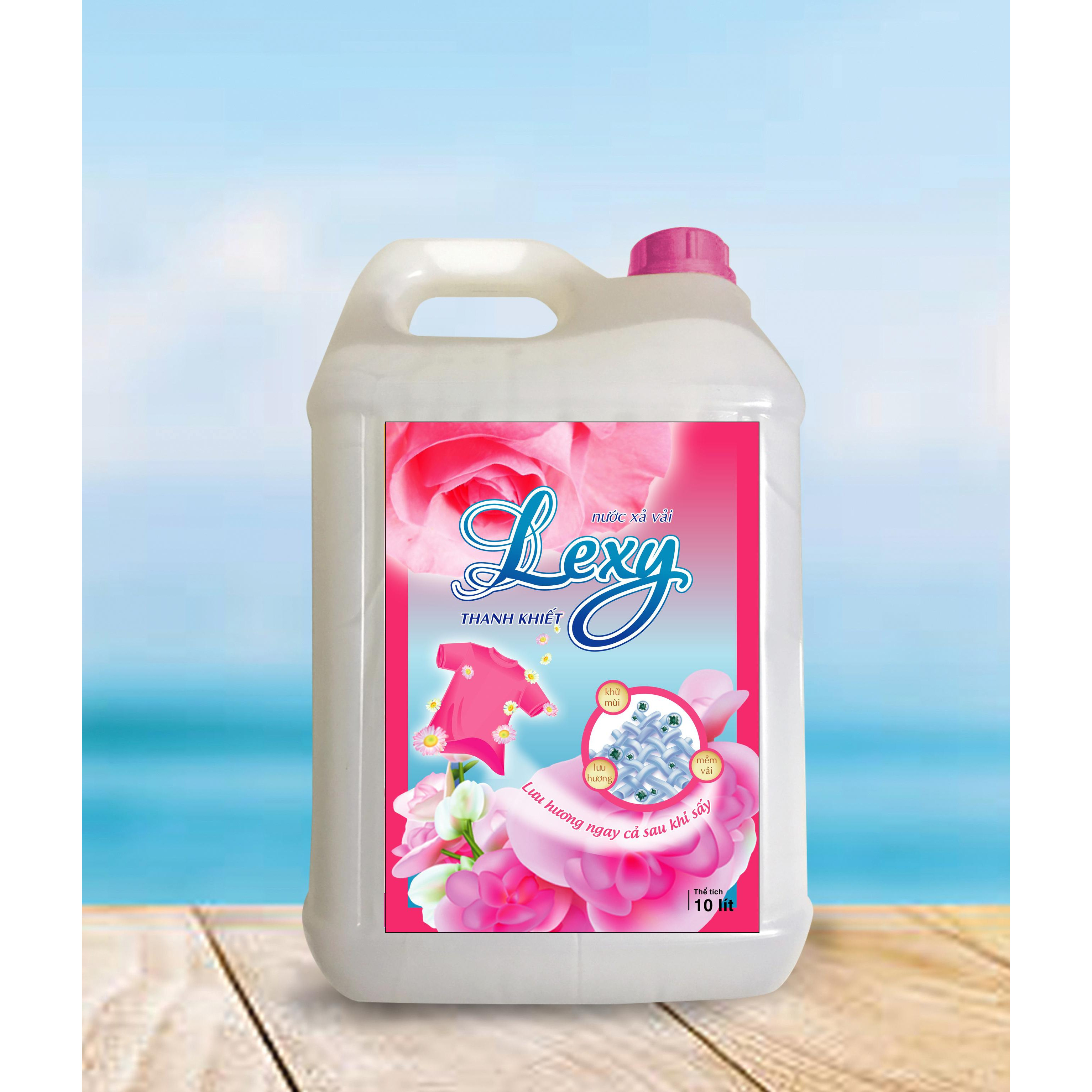 Nước xả vải Lexy can 10L - Lưu hương ngay cả sau khi sấy - Hương Nước Hoa