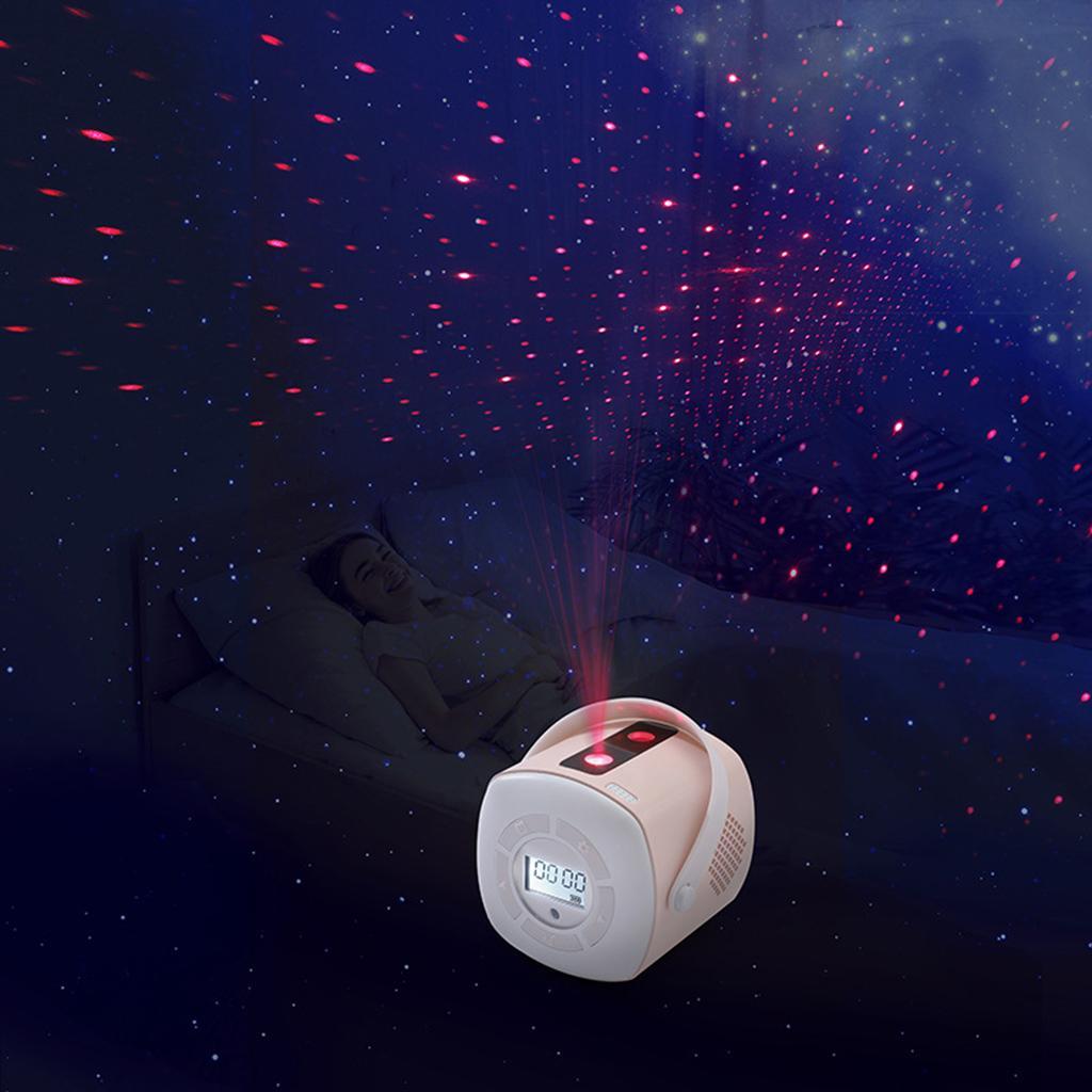 Star Projector Light Alarm Clock Atmosphere Romantic Starry Lamp Adult Pink