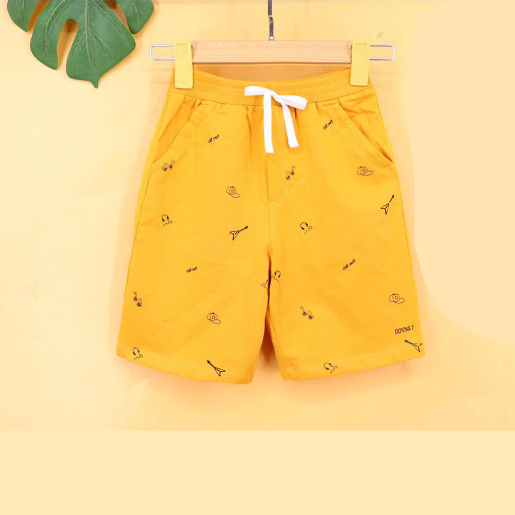 Quần cotton da cá bé trai quần short ngố từ 1-6T 5 màu