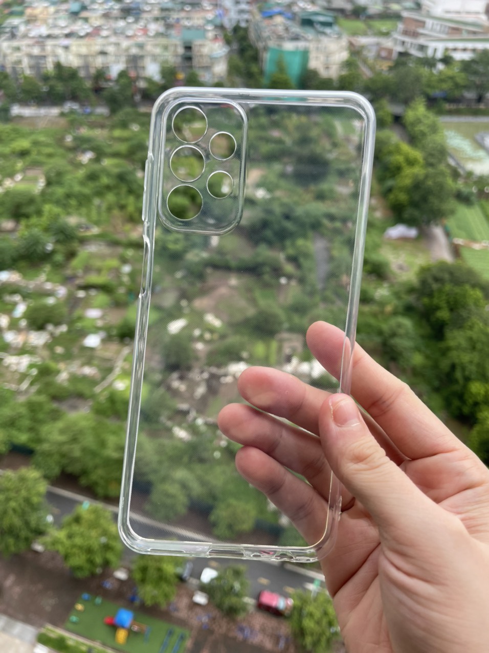 Ốp lưng silicon cho Samsung Galaxy A23 dẻo Gor Bảo vệ camera trong suốt Hàng nhập khẩu