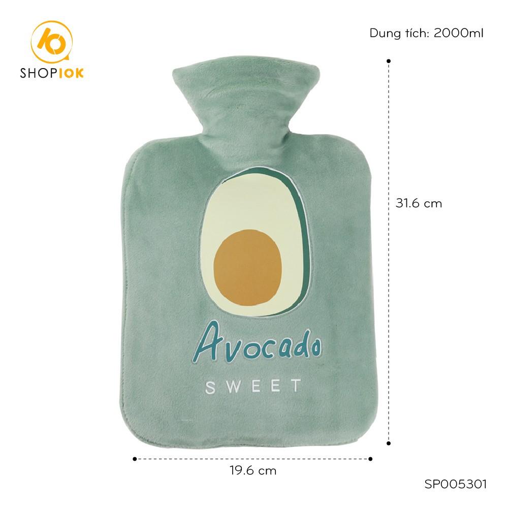 Túi chườm nóng sau sinh, đau bụng kinh, sưởi ấm đa năng cho nữ size 2000ml – SP005301