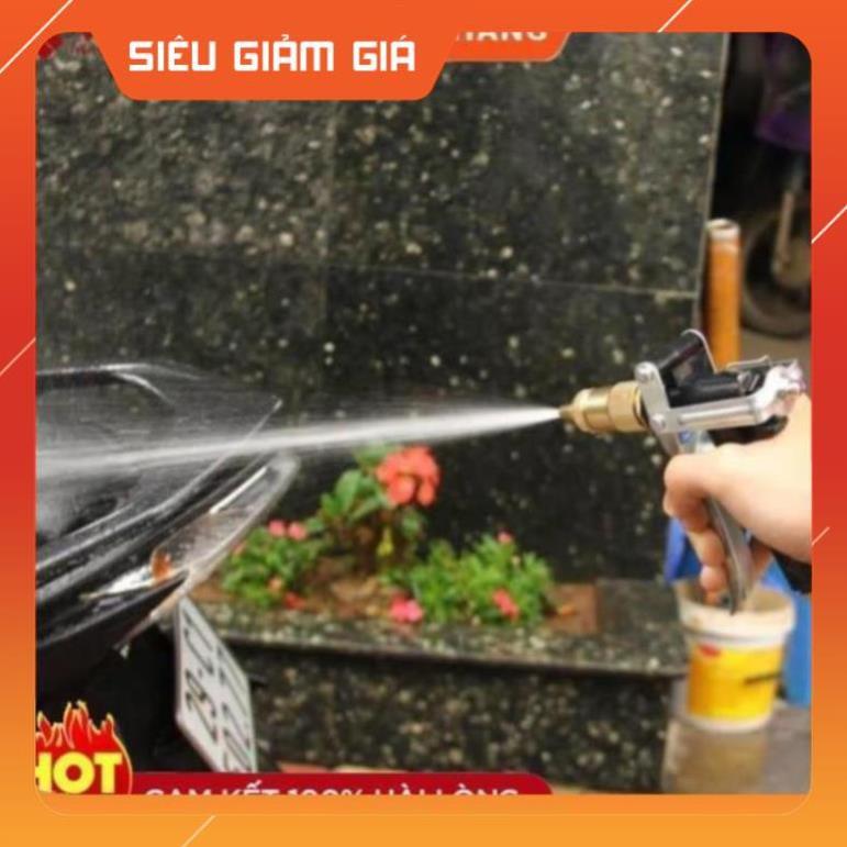 Bộ vòi xịt tăng áp 3 lần rửa xe tưới cây điều chỉnh mức nước tiết kiệm nước đa năng 206400