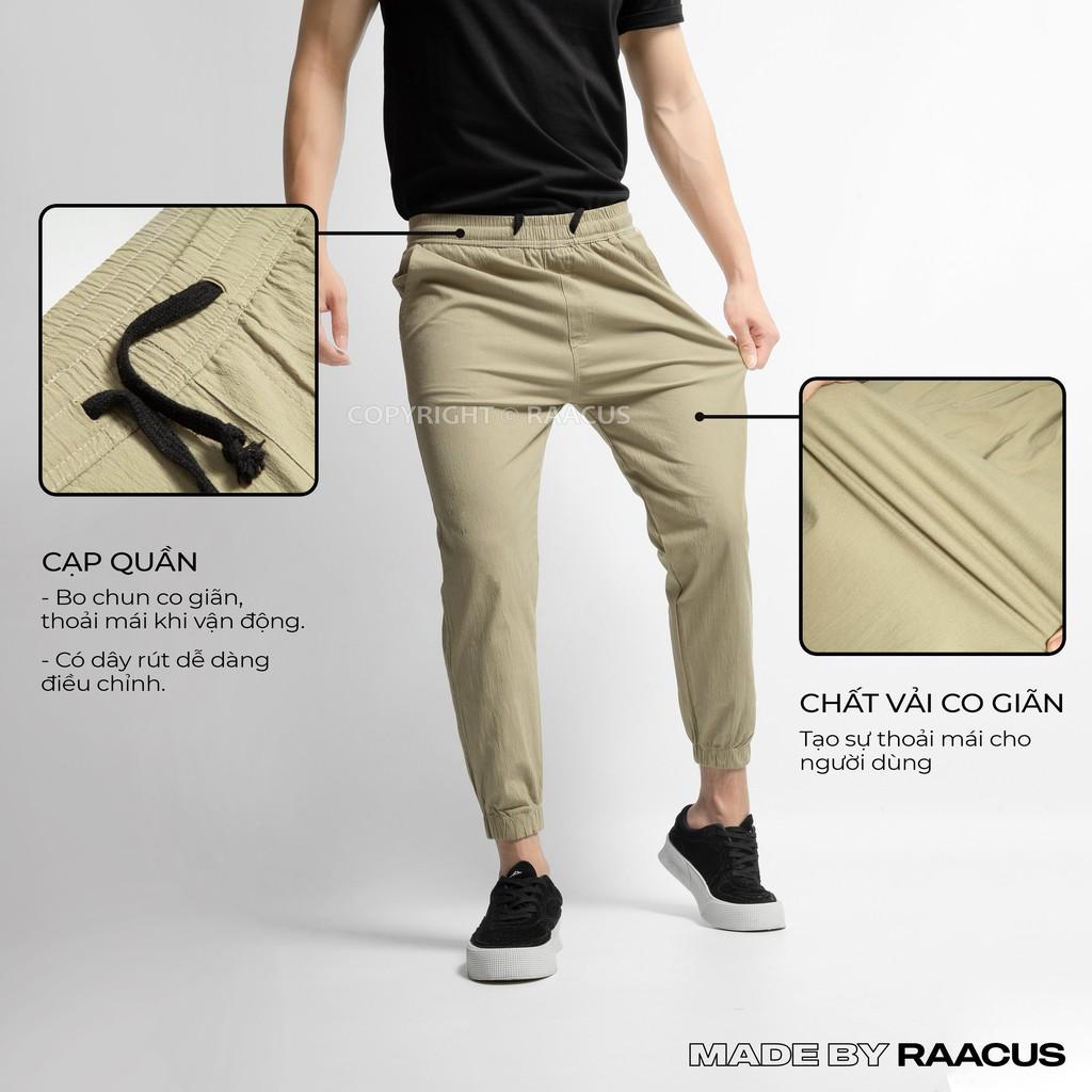 Quần jogger nam chất đũi dáng ôm, quần nam thể thao unisex thời trang cao cấp RAACUS – Q021