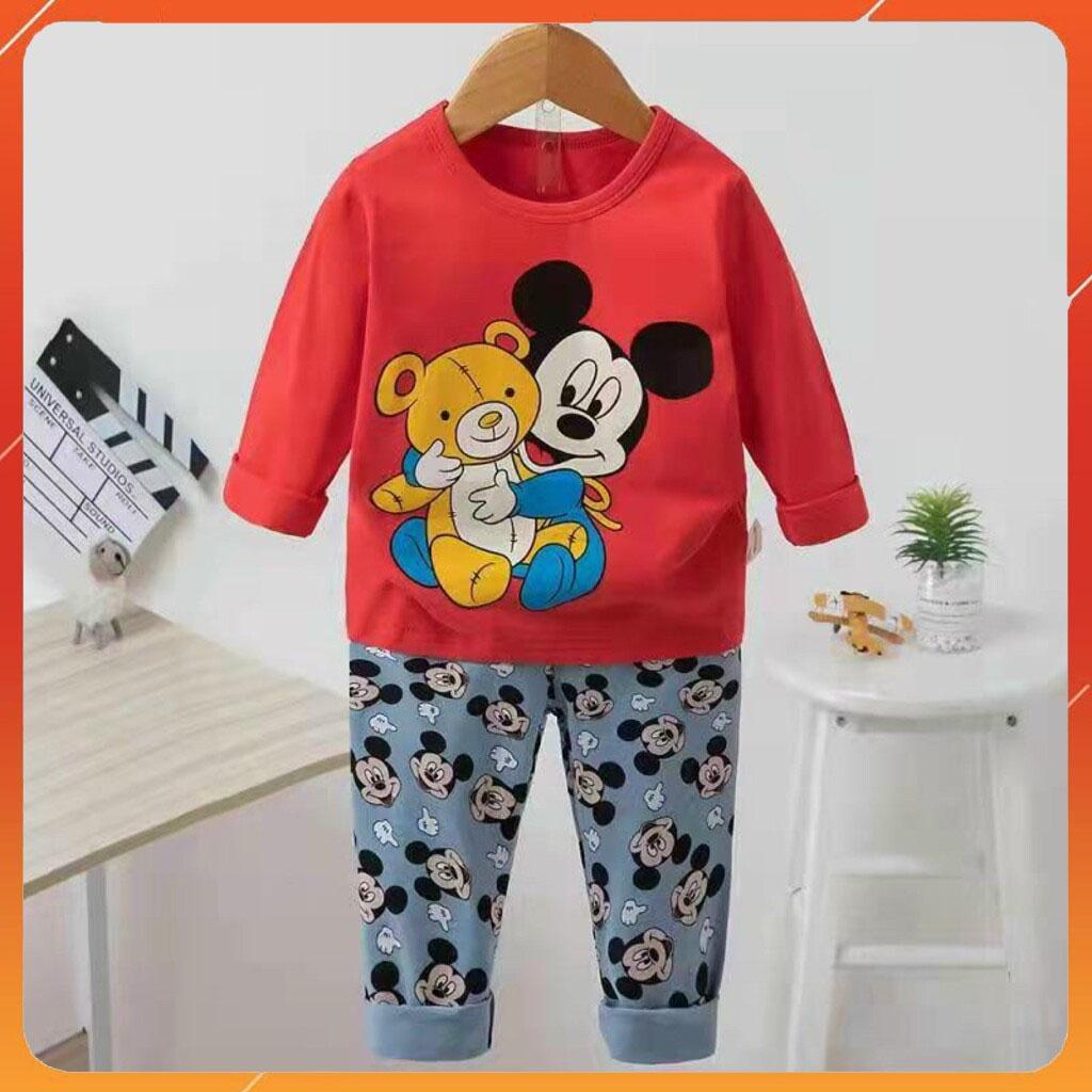 Bộ quần áo trẻ em dài tay cho bé Binbon kids, đồ bộ bé trai Hàn Quốc cho bé chất cotton từ 8-24kg