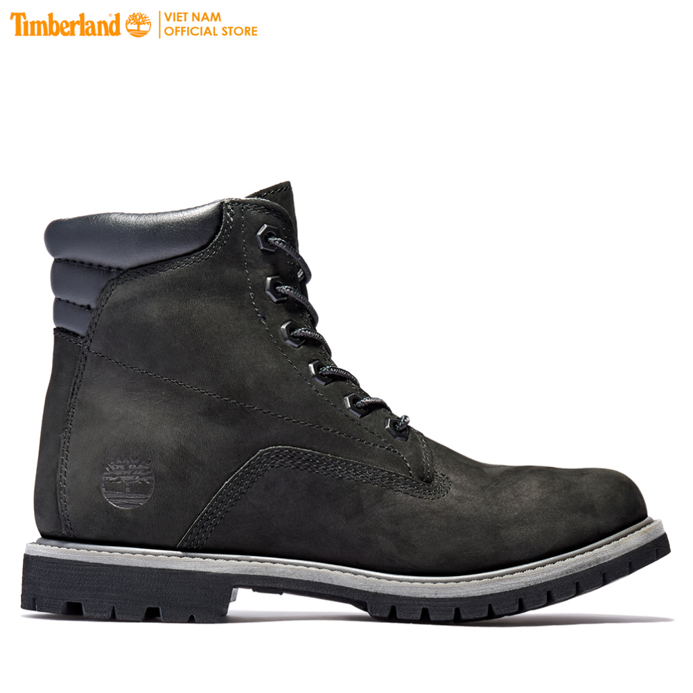Timberland Giày Boot Nữ - Women’s Waterville 6-Inch Waterproof Boot Black Nubuck TB0A17VM01