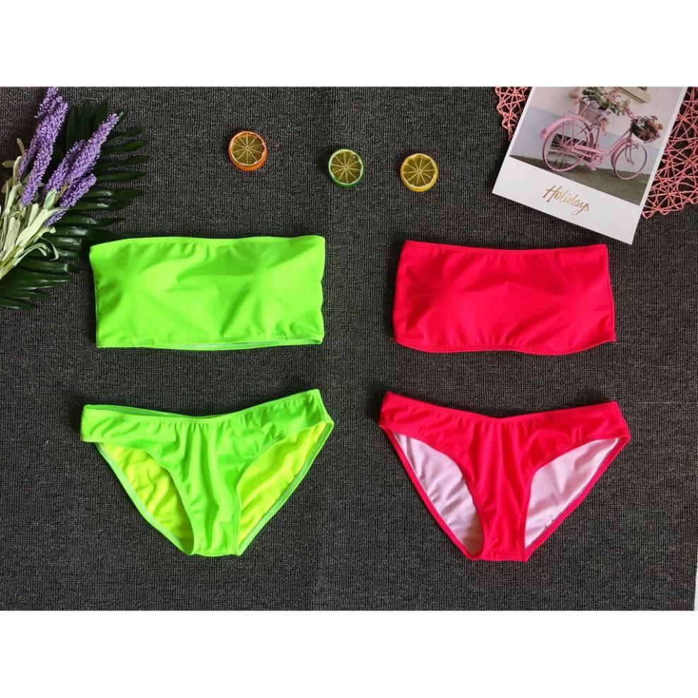 Bikini form áo ống dạ quang (2 màu)