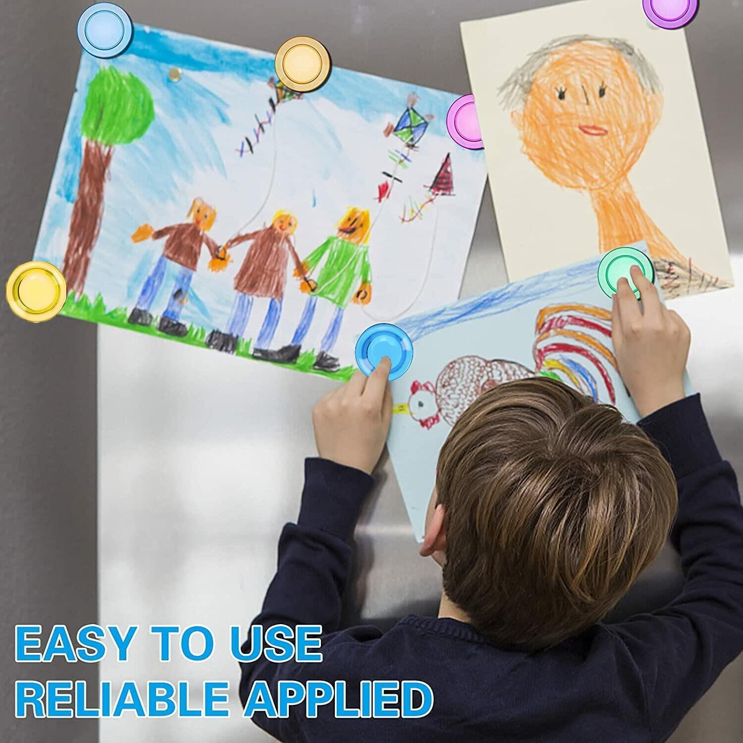 20pcs nam châm từ tính 5 Màu sắc nam châm tủ lạnh, nam châm tủ lạnh, nam châm trang trí đầy màu sắc cho bảng trắng bàn để bàn tủ khóa lớp học