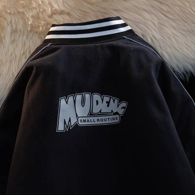 Áo khoác Bomber Jacket MUDENG dù 2 lớp unisex nam nữ
