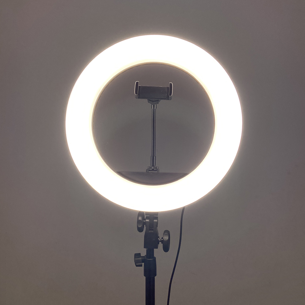Bộ tripod, giá đỡ livestream có đèn Led 3 chế độ HQ-14 , kèm kẹp điện thoại - Hỗ trợ ánh sáng chụp ảnh, livestream, quay tiktok hiêu quả - Hàng chính hãng