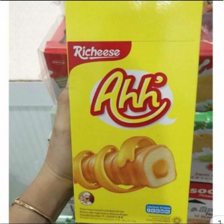 Bánh xốp phô mai Richeese Ahh hộp (10 cây x 9g)- Viettin Mart