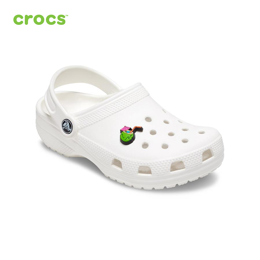 Sticker nhựa jibbitz unisex Crocs Coconut Drink