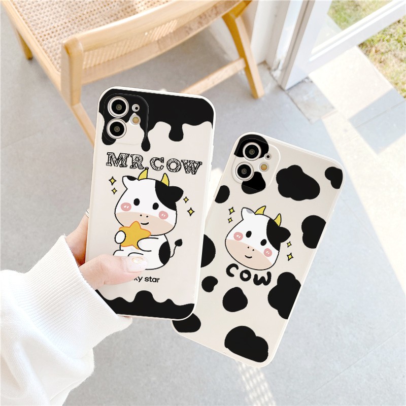Ốp Lưng iPhone Cạnh Vuông Star Cow Dành Cho iPhone 6 / 6 Plus / 7 / 7 Plus / 8 / 8 Plus / X / Xs / Xs Max / 11 / 11 Pro / 11 Pro Max / 12 / 12 Pro / 12 Pro Max