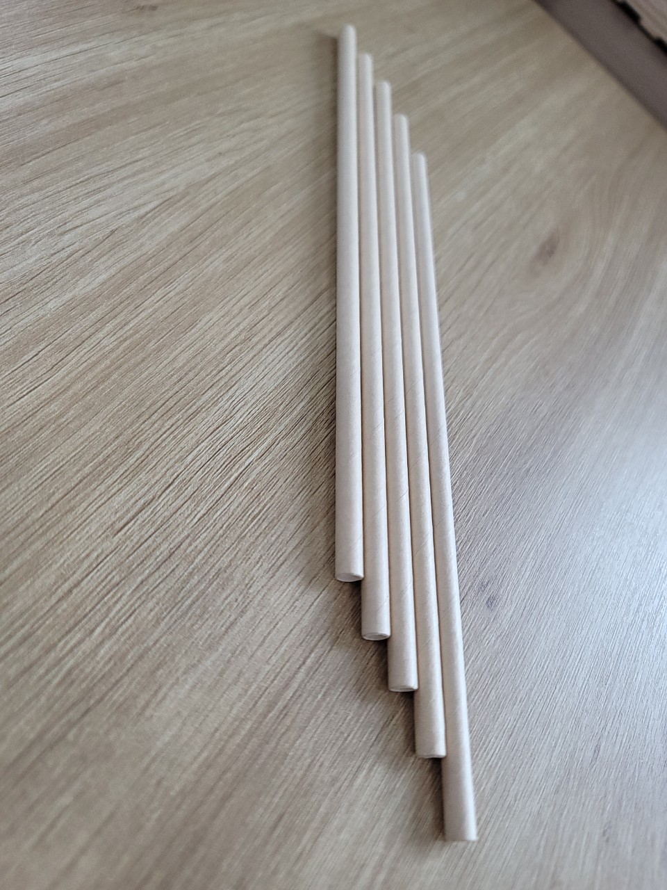 2500 ống hút màu nâu 6x197mm Clean paper straw (không màng bọc) dùng uống cà phê nước ngọt