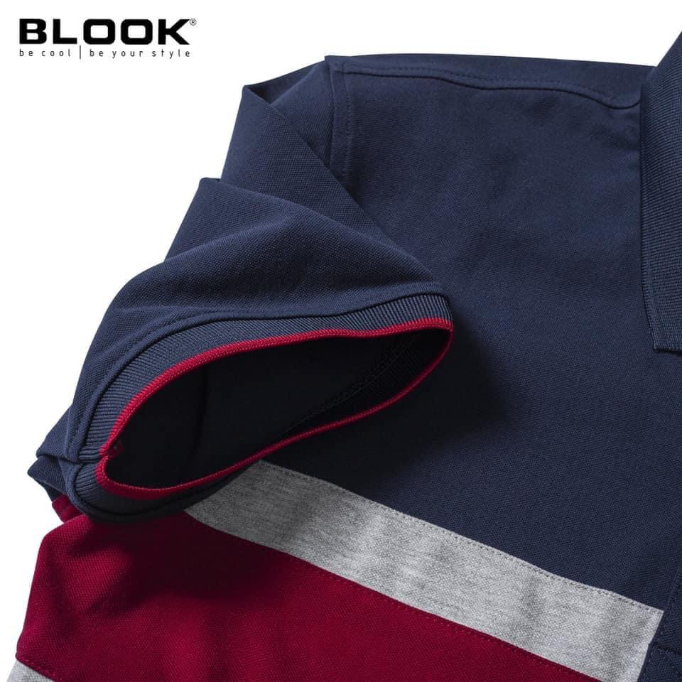 Áo polo nam slimfit BLOOK vải thun cá sấu cotton co giãn phối màu trẻ trung 33392 ( HÌNH THẬT )