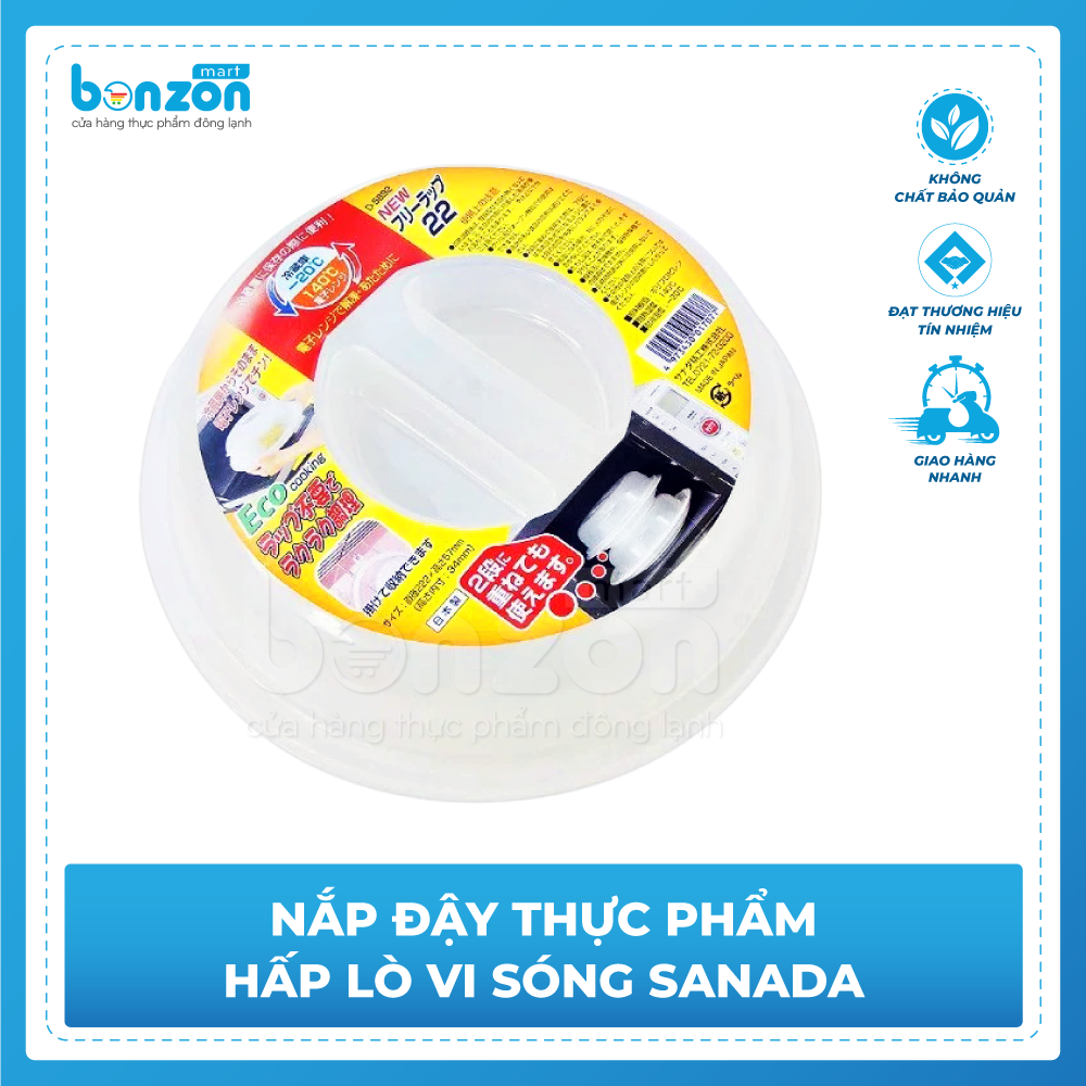 Nắp đậy thực phẩm hấp lò vi sóng Sanada