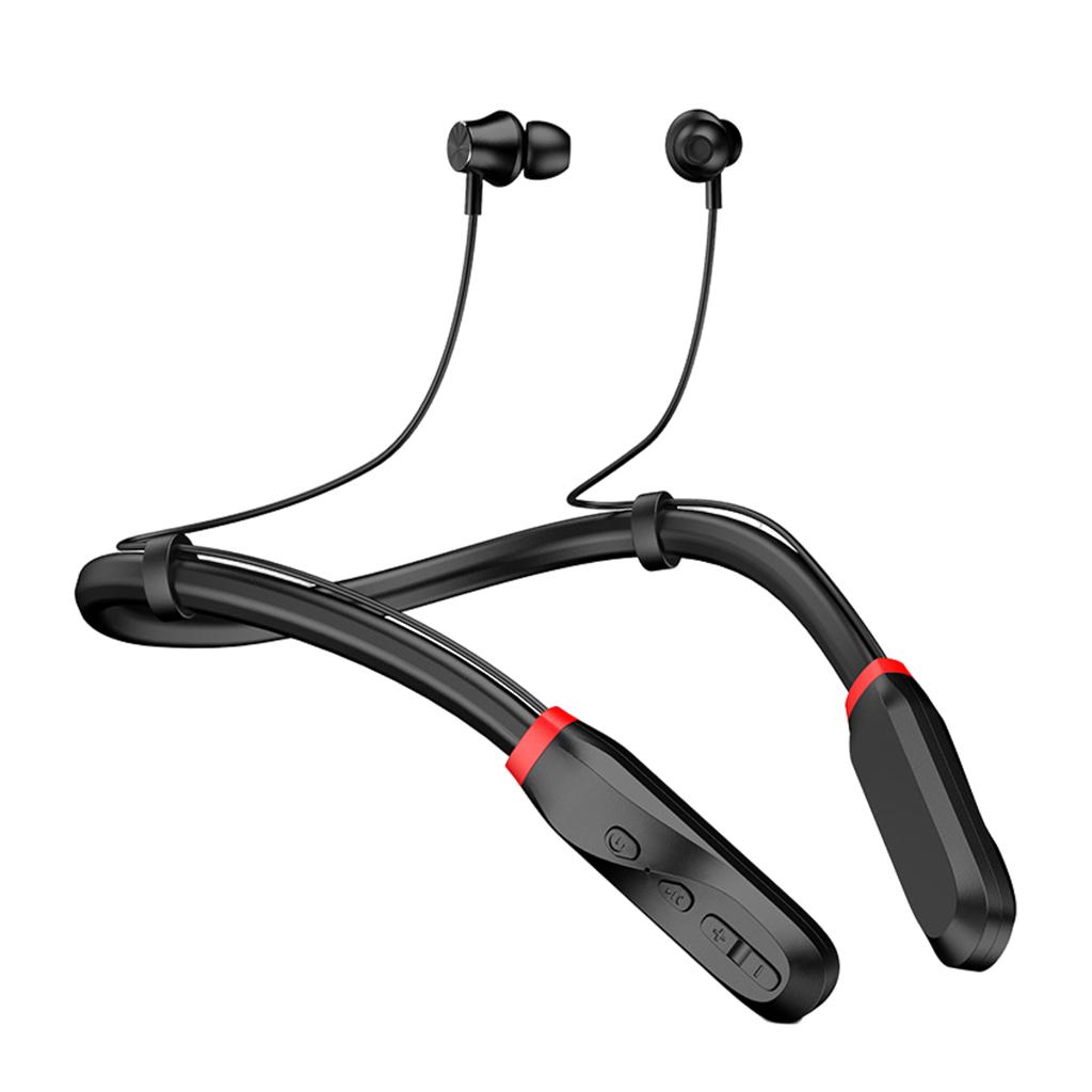Sport Earphones Wireless Built-in Mic Bluetooth Headphones 1000mah Black
