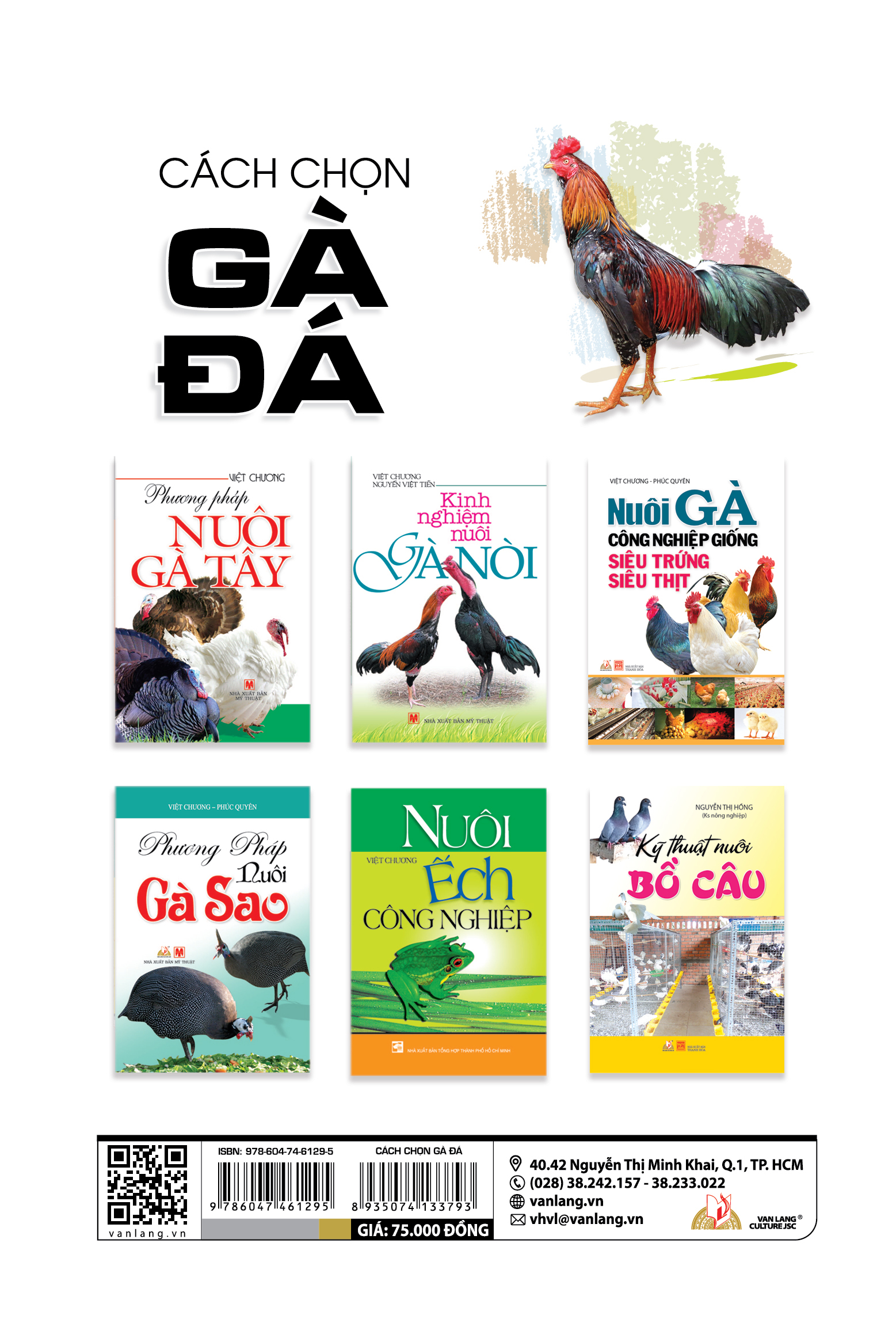 Cách Chọn Gà Đá - Tác Giả Vũ Hồng Anh  - Vanlangbooks