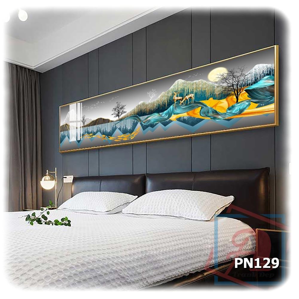 Tranh canvas khổ lớn trang trí phòng ngủ - PN129