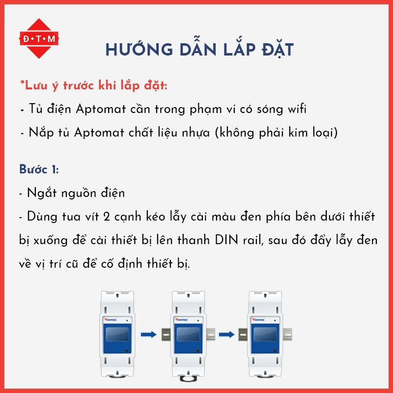 Công Tơ Điện Tử Wifi Thông Minh 1 Pha - Bộ Theo Dõi Tiêu Thụ Điện Năng Thông Minh Vconnex