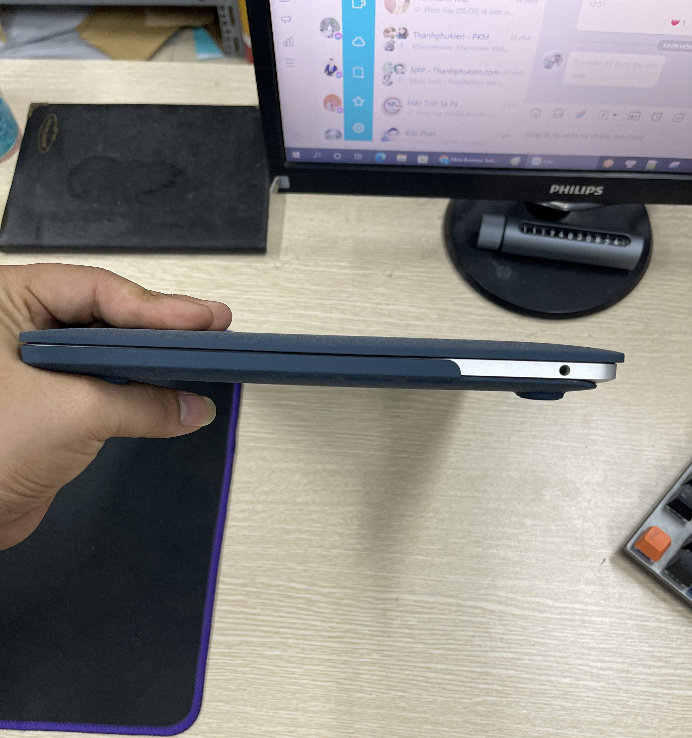 Case Ốp Macbook màu Midnight cao cấp cho Macbook Air 15" M2