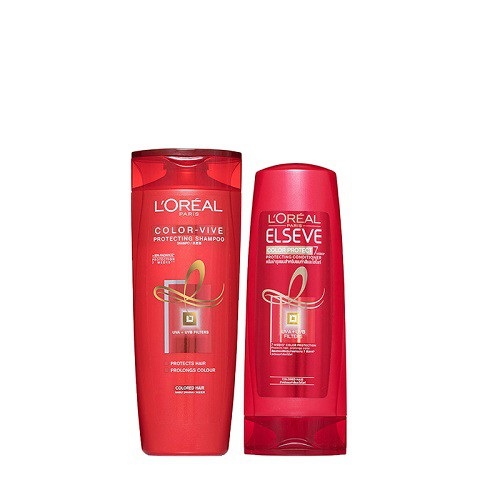 Bộ đội gội xả chăm sóc tóc nhuộm L'Oreal Paris  Elseve Color Protect Protecting