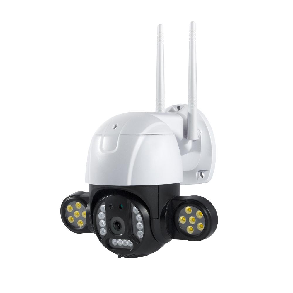 Mới Camera Hai Mắt Toàn Cảnh Không Dây 360 Độ Camera WiFi AI Nhận Dạng Khuôn Mặt Súng Bóng Liên Kết Camera Màu Sắc: Wifi