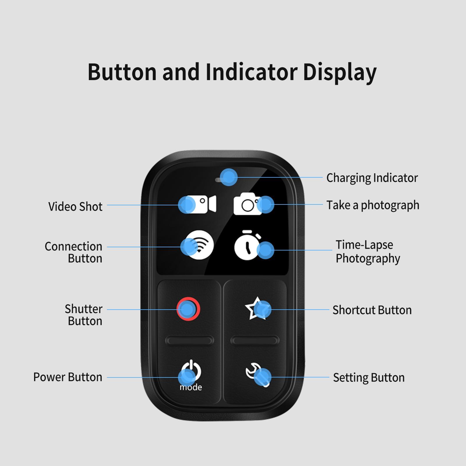 WiFi Remote Control Multifunctional Wireless for 8/9/Max Black