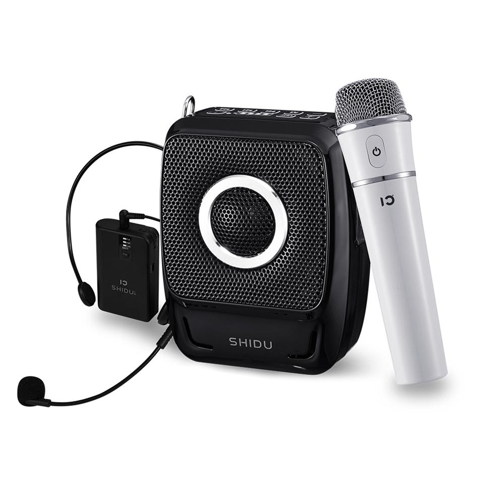 Shidu 25W Bộ Khuếch Đại Giọng Nói Mini Chống Nước Loa Âm Thanh USB Lautsprecher Với Micro Không Dây UHF Dành Cho Giáo Viên S92 Color: S92 EU Plug
