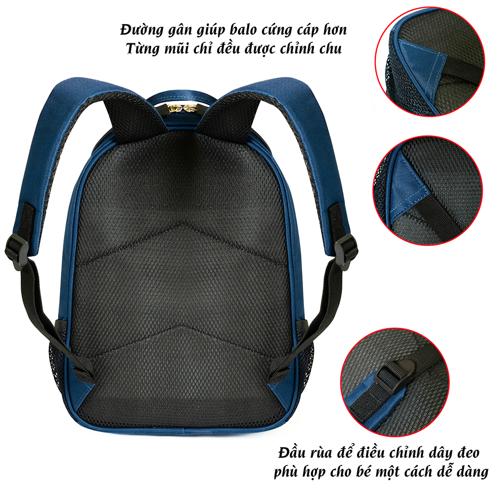 Balo mầm non Xbags Penguin Xb 3019 họa tiết đang yêu cho bé