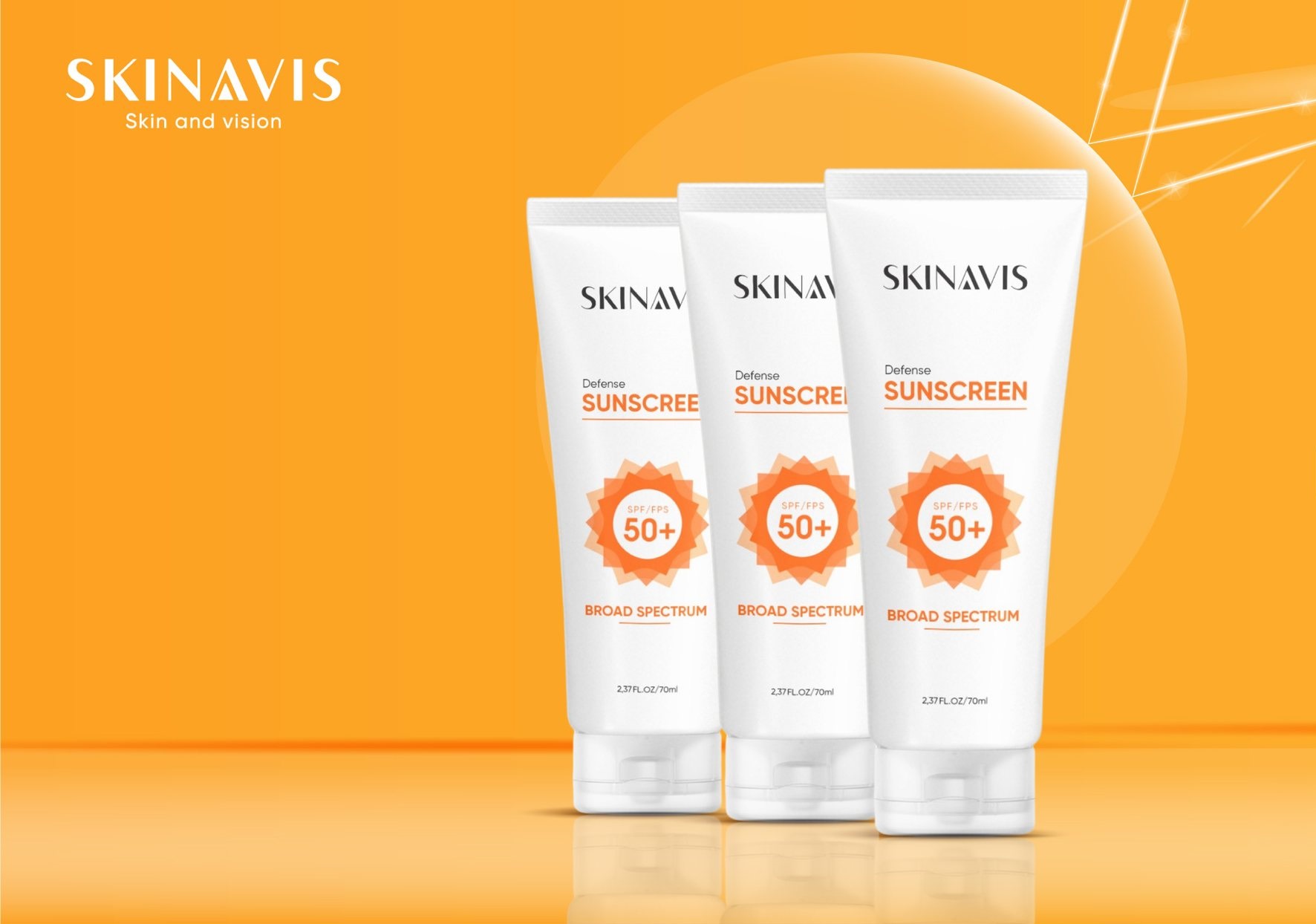 Kem chống nắng Skinavis Defense SunSreeen - Phổ rộng, không lên tone da, giúp bảo vệ da khỏi tác hại từ tia UV ánh nắng mặt trời.