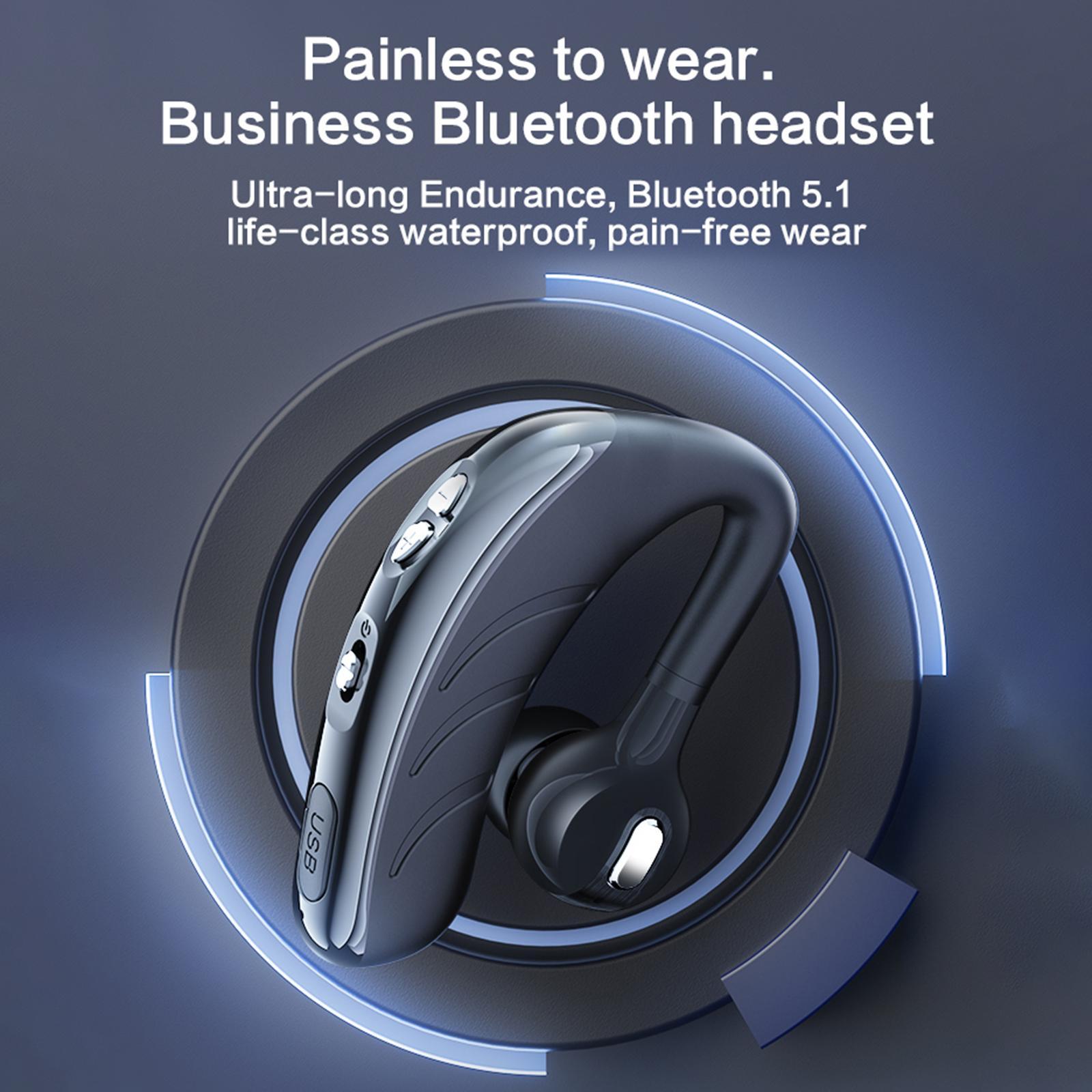 Wireless Bluetooth 5.1 Trucker Business Headphone Stereo  Headset