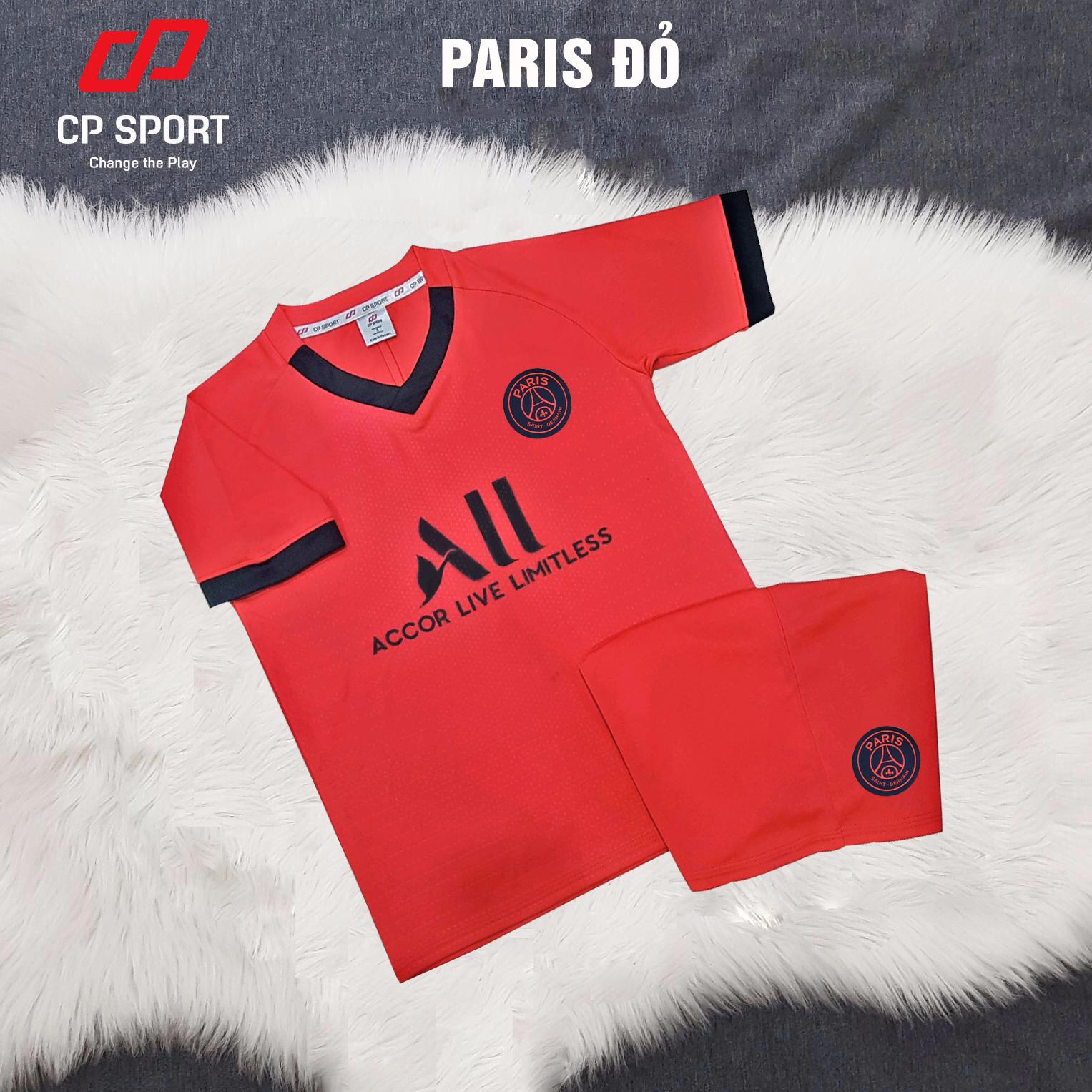 Bộ đồ đá banh trẻ em CPSports Paris (Đỏ)