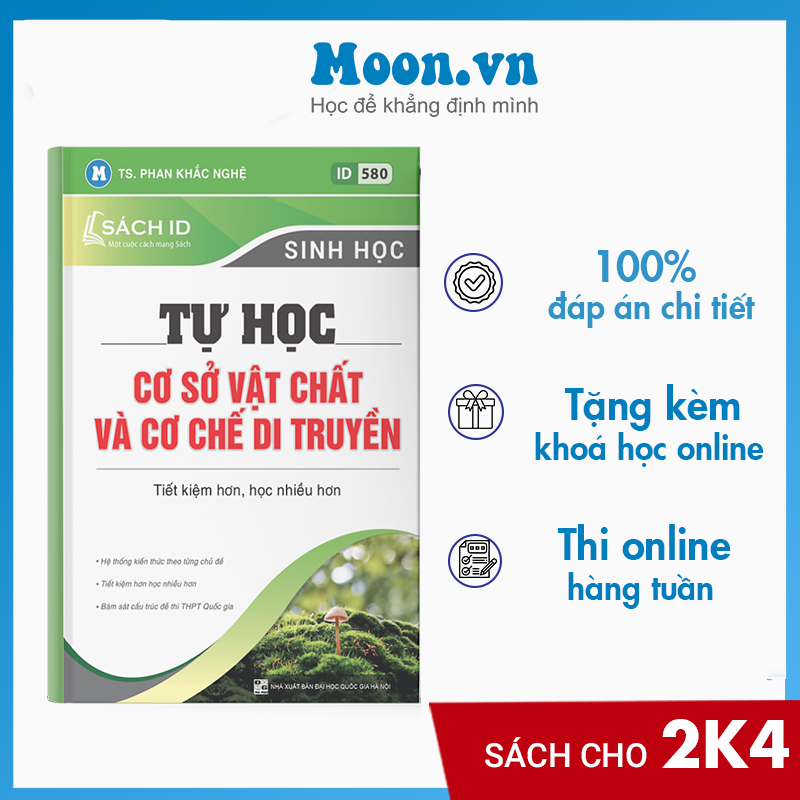 Sách ID – Luyện Thi THPT Quốc gia 2021 SINH HỌC thầy Phan Khắc Nghệ: Tự học cơ sở vật chất và cơ chế di truyền