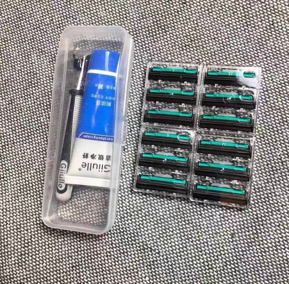 SET DAO CẠO RÂU + 36 LƯỠI DAO CẠO THAY THẾ
