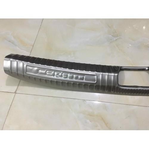 Chống trầy cốp trong, ngoài xe Kia Cerato 2019-2021 inox cao cấp, sáng bóng