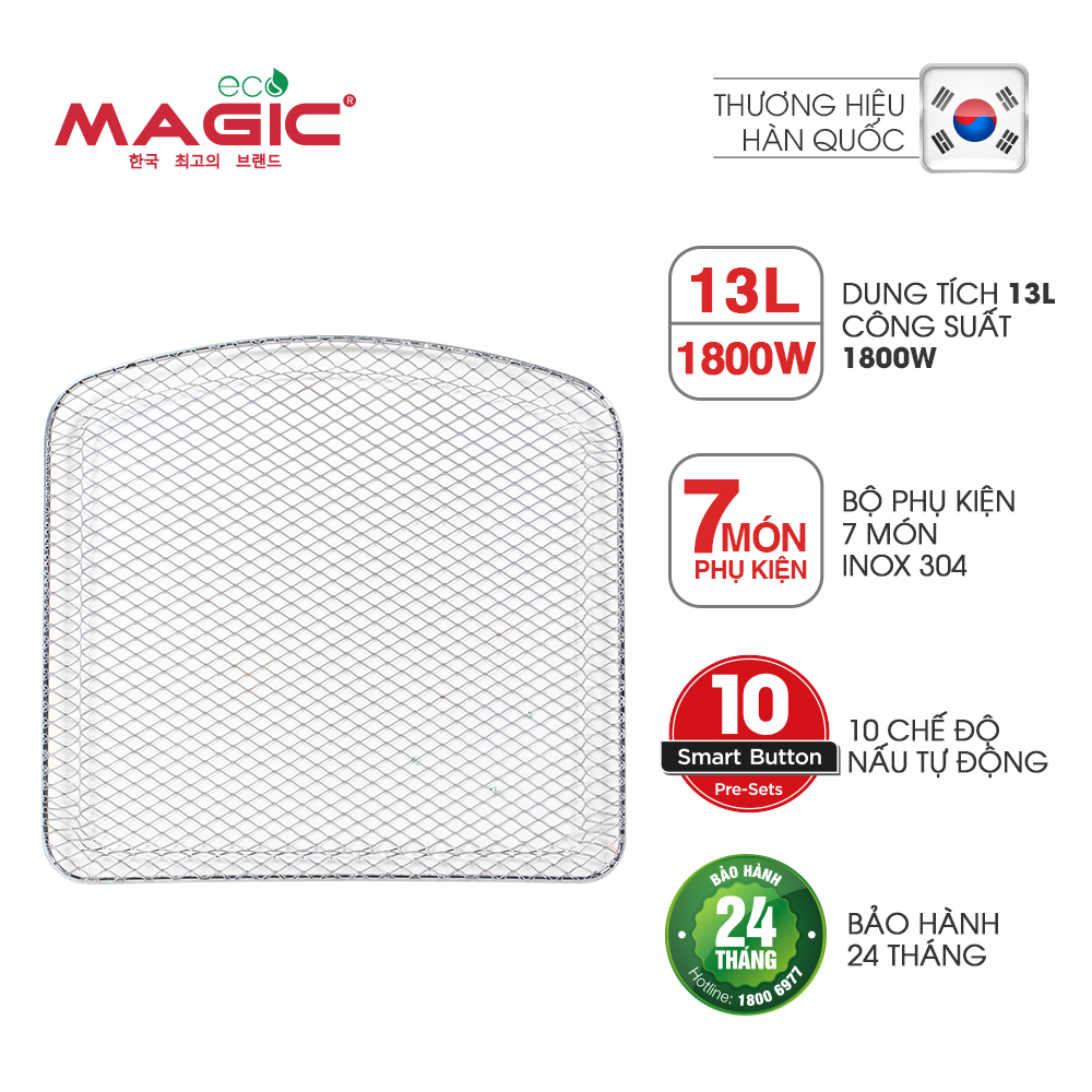 Nồi chiên không dầu kết hợp lò nướng Magic Eco M13 (13 Lít)  - Hàng chính hãng