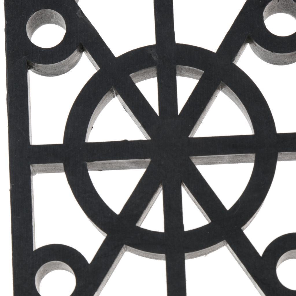 2 Pcs Skateboard Riser Pads Longboard Rise Pads, Soft Longboard Shockpads, 12mm, Black