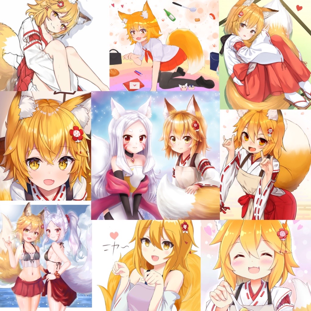 Ảnh Sticker Senko-san 30-60 cái ép lụa khác nhau/ hình dán senko-san