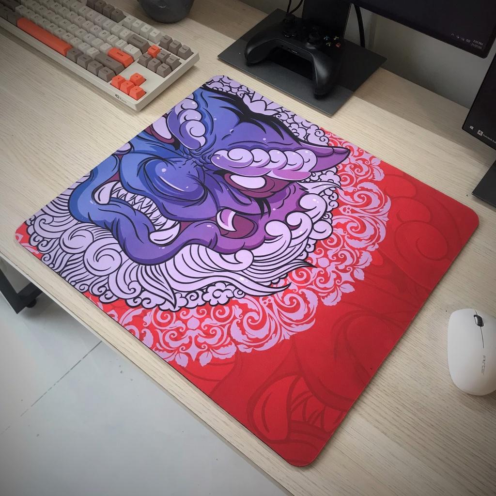 Lót Chuột - Pad Chuột - Mouse Pad - Esports Tiger Ling Yun &amp; Long Teng - Chống Nước - Size (40x45x4)