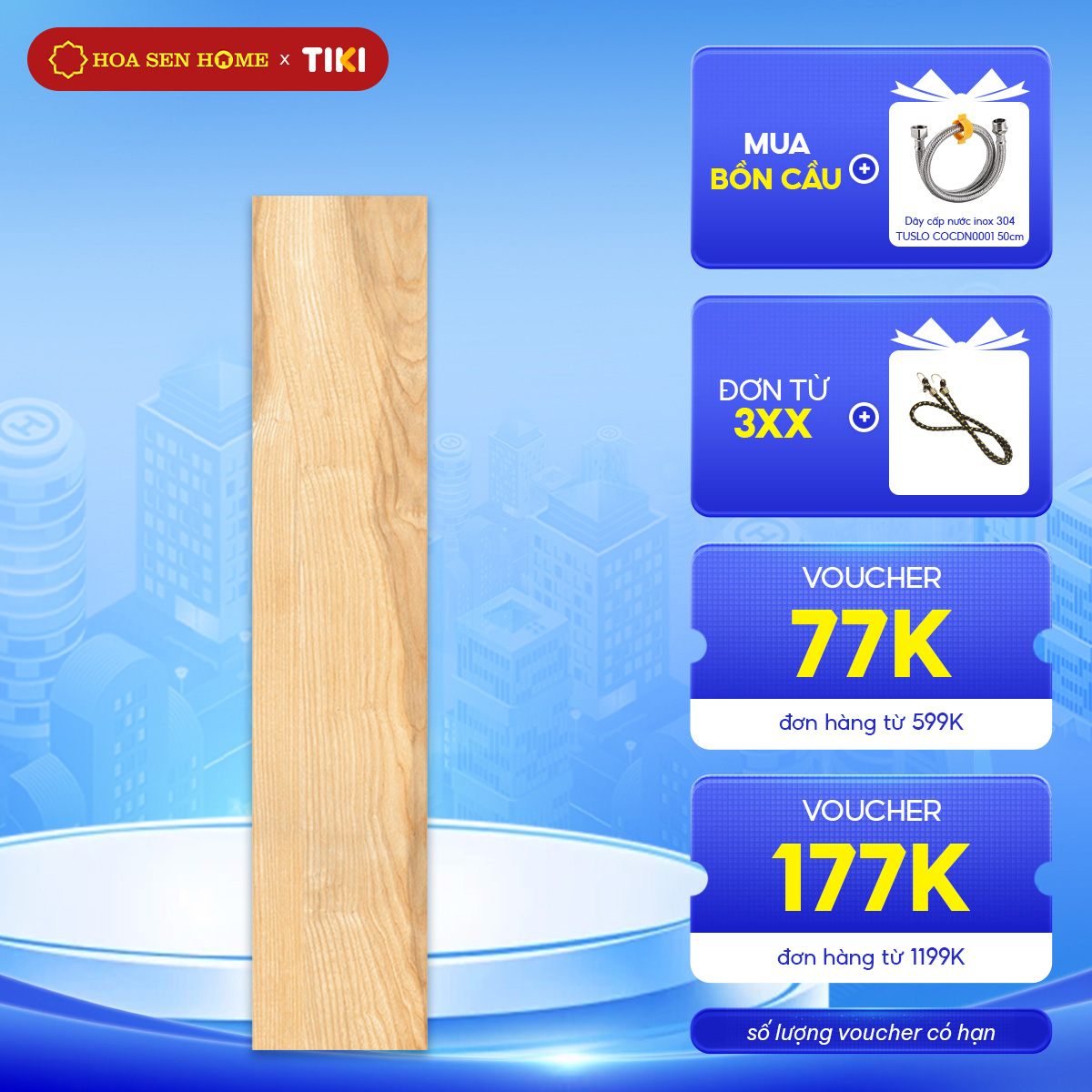 Gạch men lát nền LUSTRA INDAL0201200004 màu nâu sáng, họa tiết vân đá tự nhiên, chống trầy chống ẩm vượt trội, kích thước 200mmx1200mm, thùng 5 viên - Hàng chính hãng