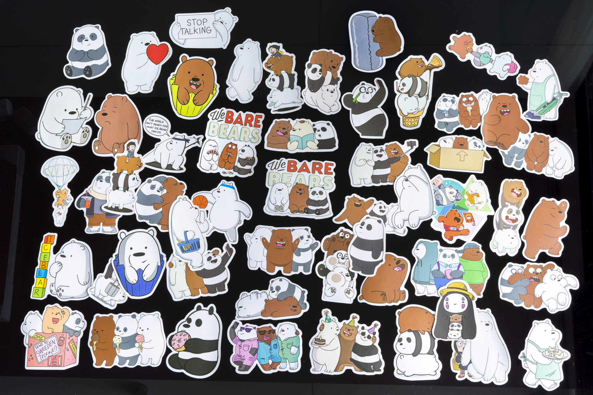 Bộ 20 Sticker Hình Dán chủ đề We Bare Bear  Cute Chống Nước Decal Chất Lượng Cao Trang Trí Va Li Du Lịch Xe Đạp Xe Máy Guitar Ukulele Laptop Nón Bảo Hiểm