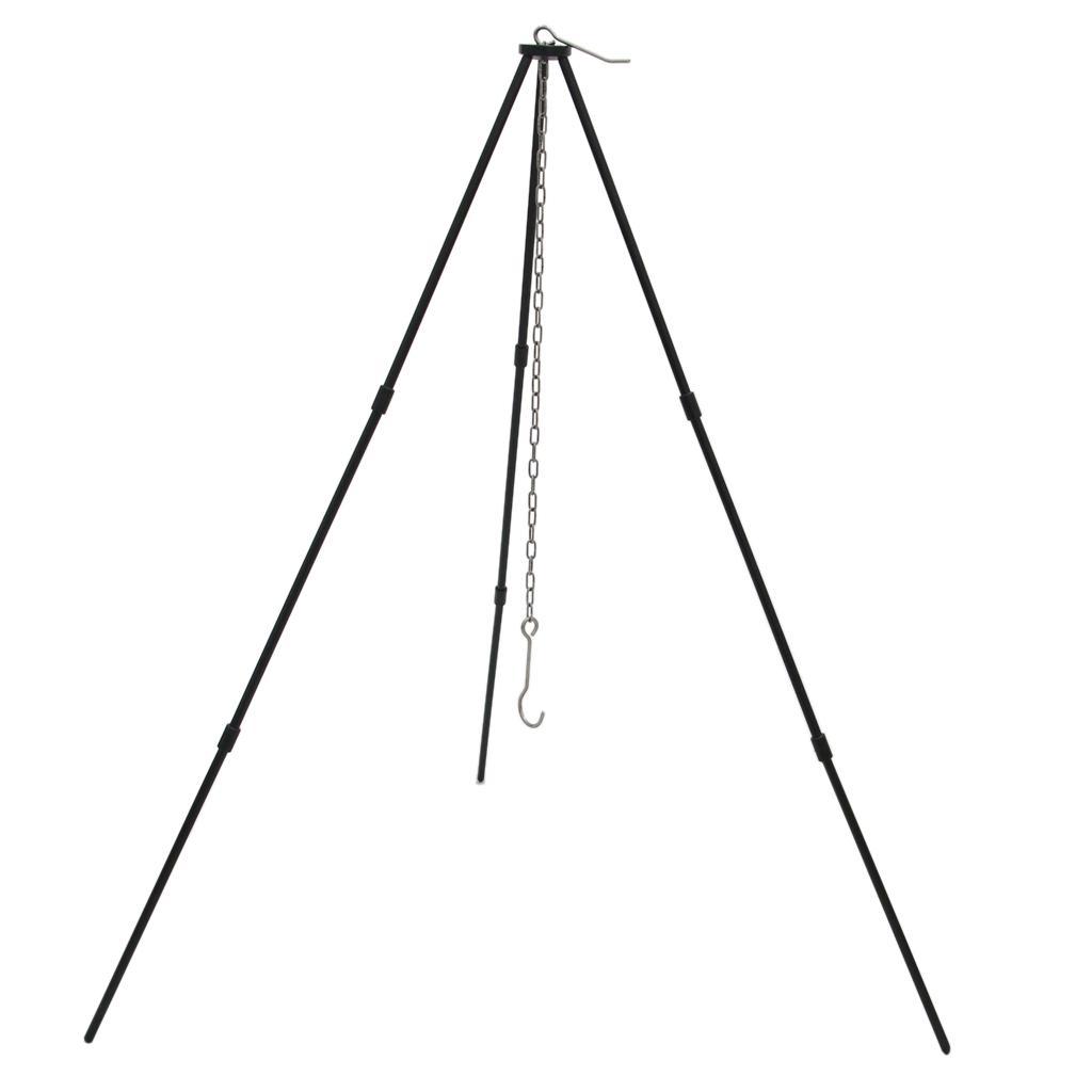Camping Pot Holder Support Stand Tripod with 3 Legs Holder for Hanging Ovens Pots Pans Cooking Kettle, Outdoor Activities Cookware