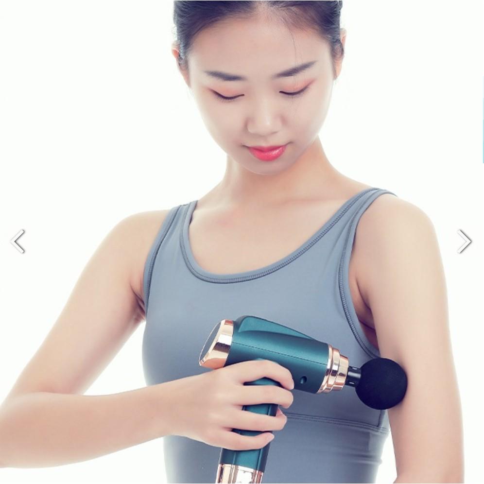 Máy massage cầm tay 8 đầu-súng massage trị nhức mỏi vai gáy, đau giãn cơ