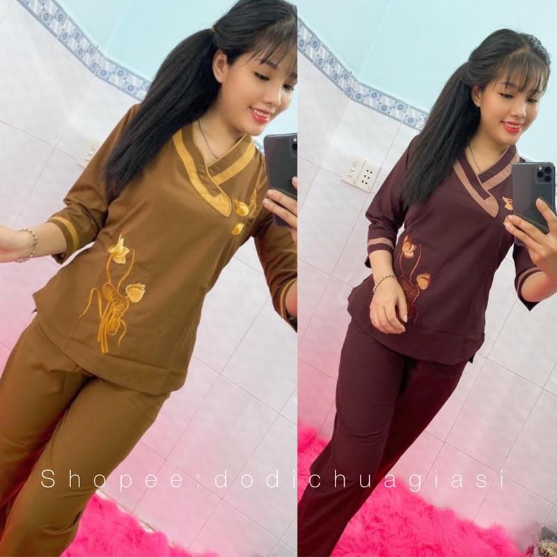Đồ Lam Đi Chùa # Tim Bầu # Đồ Bộ # Quần Áo Nữ