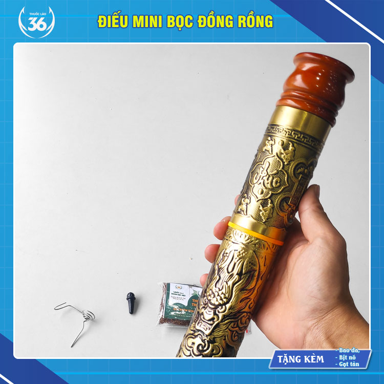 Điếu Mini Bọc Đồng Rồng