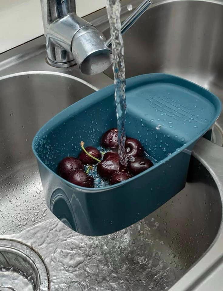Khay Nhựa Treo Bồn Rửa Đa Năng Hình Bầu Dục Tiện Lợi