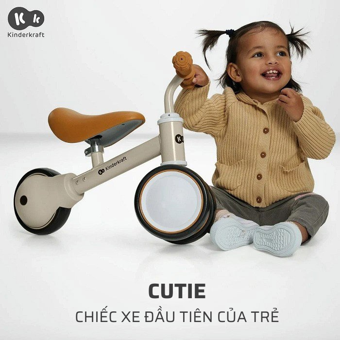 XE CHÒI CHÂN BA BÁNH CHO BÉ TỪ 1 TUỔI TRỞ LÊN - CUTIE2 KINDERKRAFT