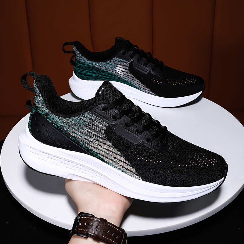 Giày Thể Thao Nam GEMI - Giày Sneaker Màu Đen - Xanh, Giày Thể Thao Thoáng Khi Chạy Bộ Thoải Mái - G5416